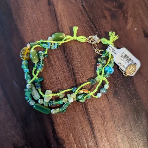 NWT Free People X Ariana Ost Marathon Anklet in Lime SOLD OUT - Picture 5 of 6